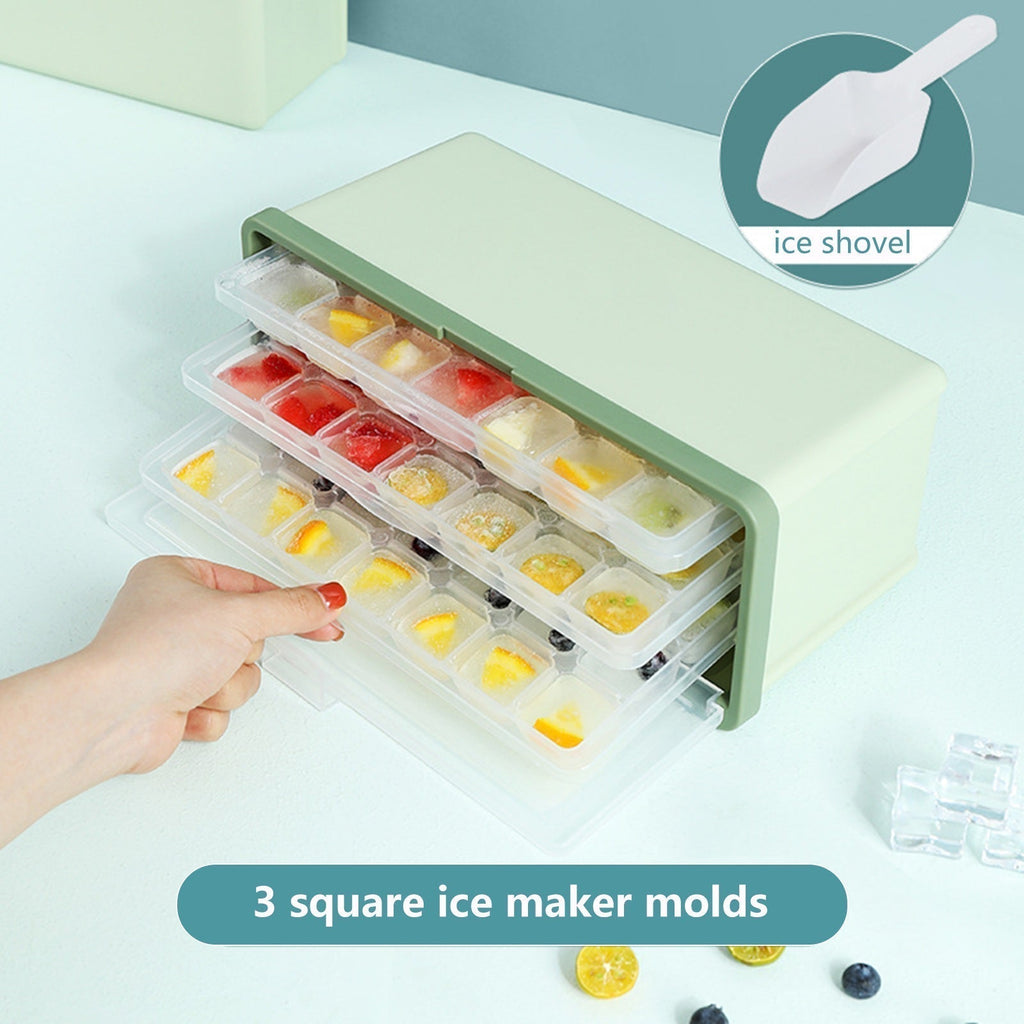 Avtoit | Three-Layer Ice Cube Tray Box