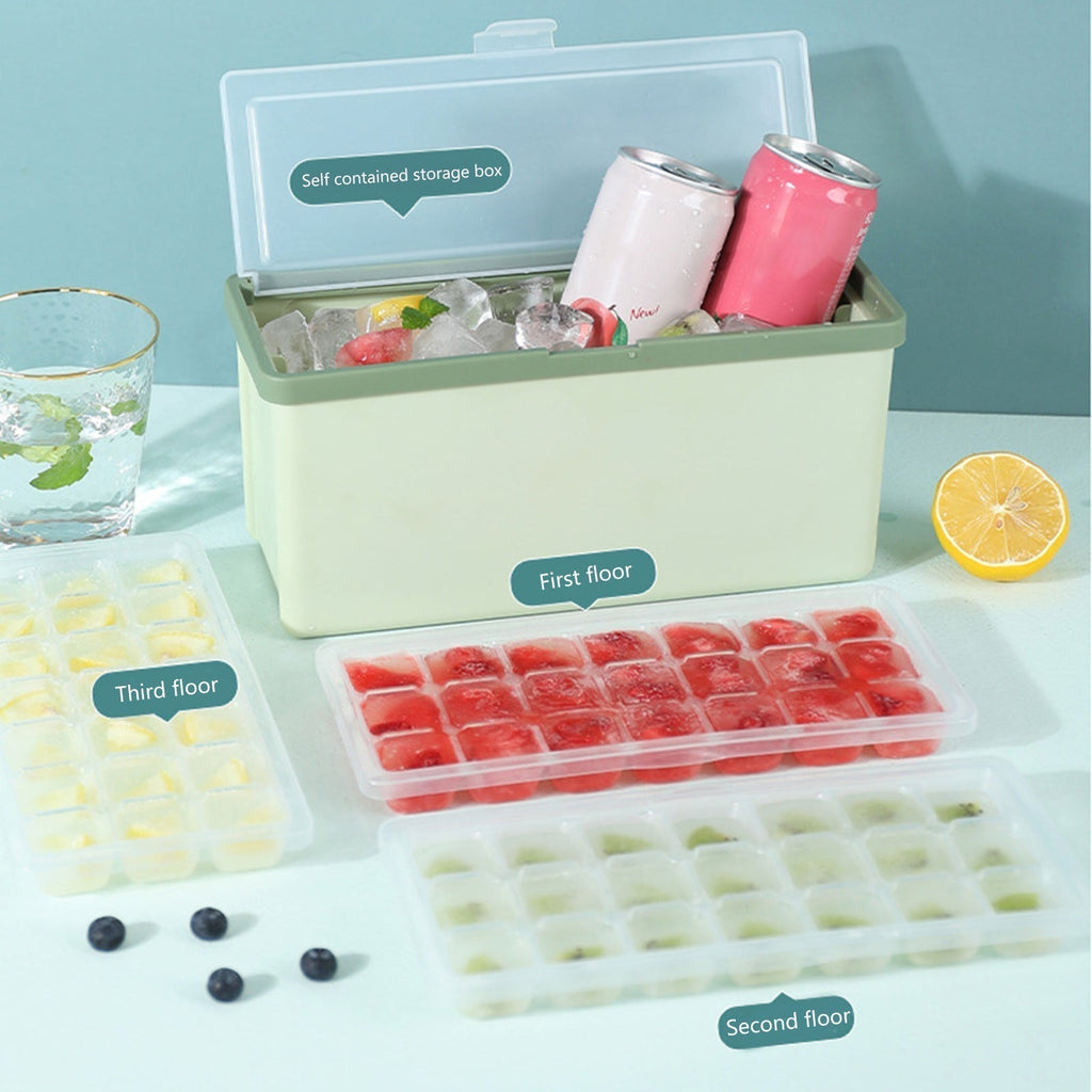 Avtoit | Three-Layer Ice Cube Tray Box