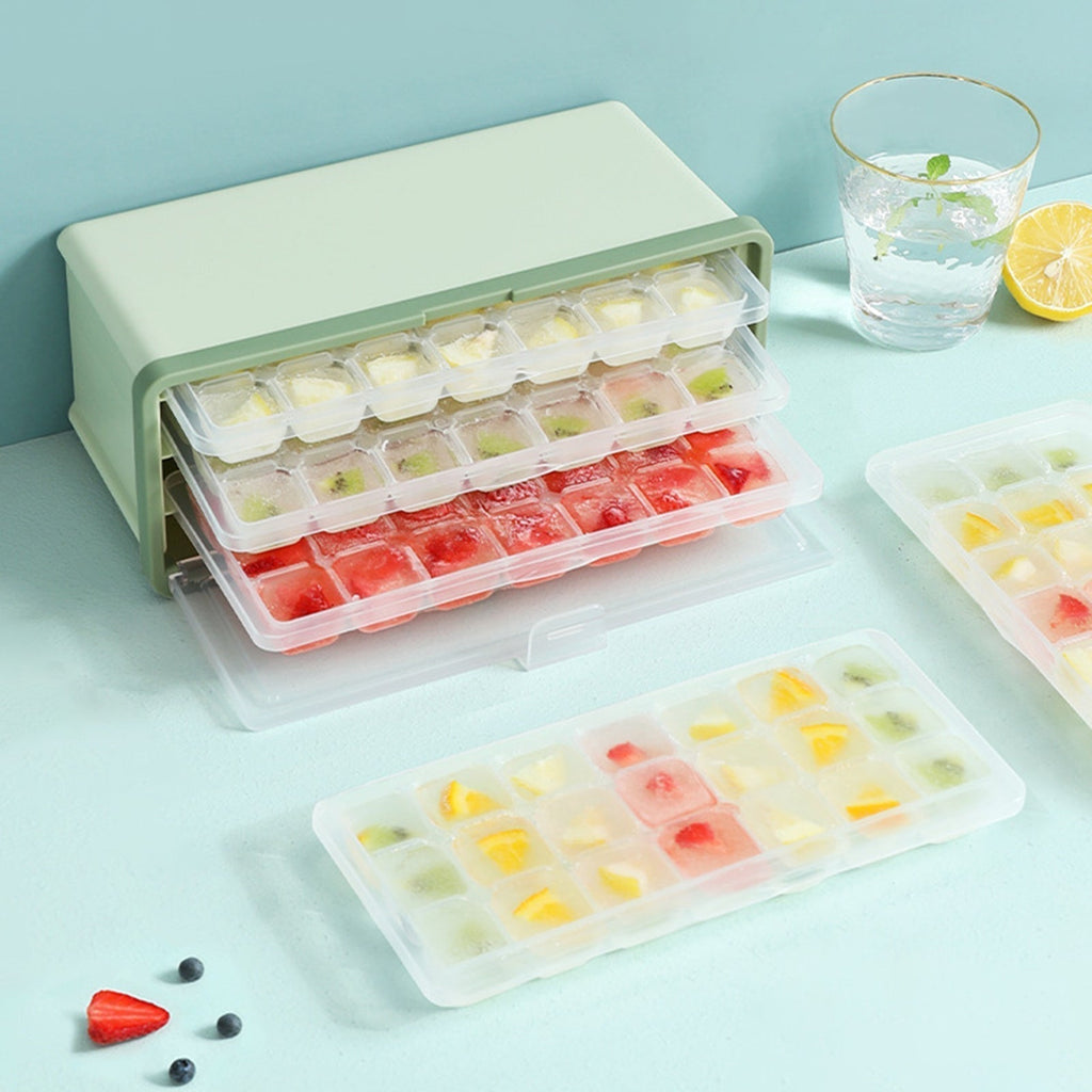 Avtoit | Three-Layer Ice Cube Tray Box