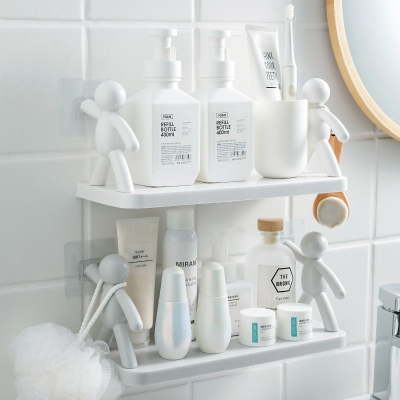 Avtoit | Punch-Free Human Figure Bathroom Shelf
