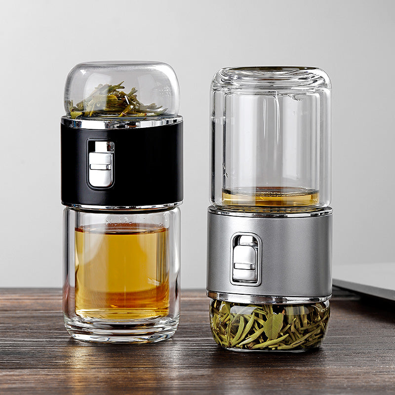 Avtoit | Double Glass Tea Infuser Thermos Bottle
