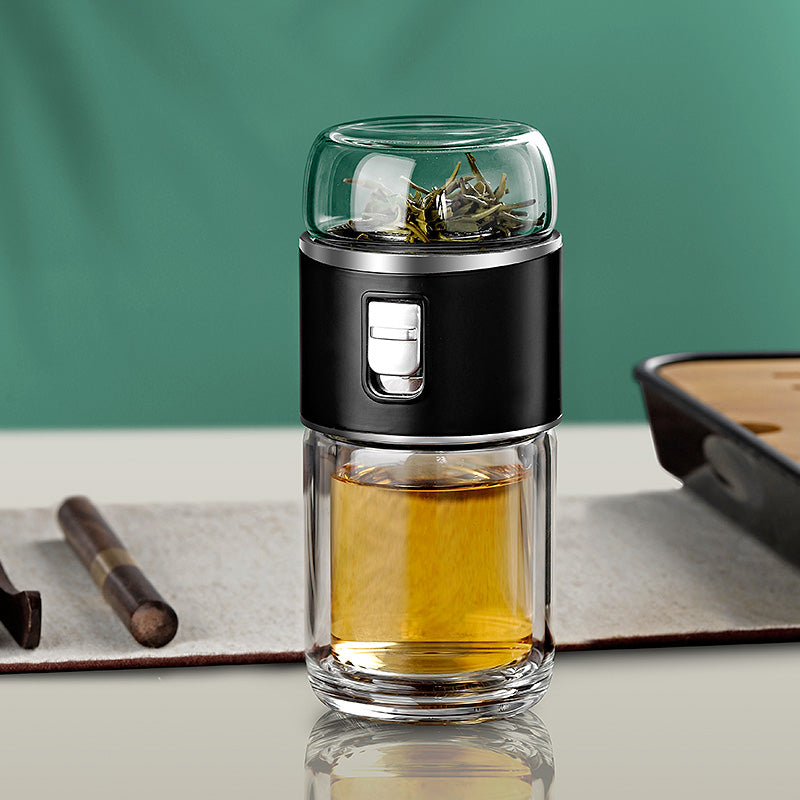 Avtoit | Double Glass Tea Infuser Thermos Bottle