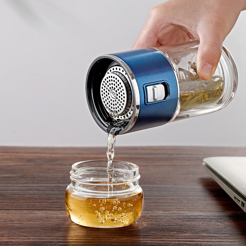 Avtoit | Double Glass Tea Infuser Thermos Bottle