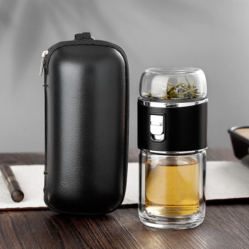 Avtoit | Double Glass Tea Infuser Thermos Bottle