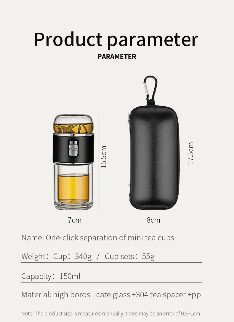 Avtoit | Double Glass Tea Infuser Thermos Bottle