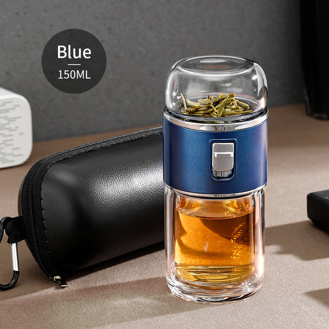 Avtoit | Double Glass Tea Infuser Thermos Bottle