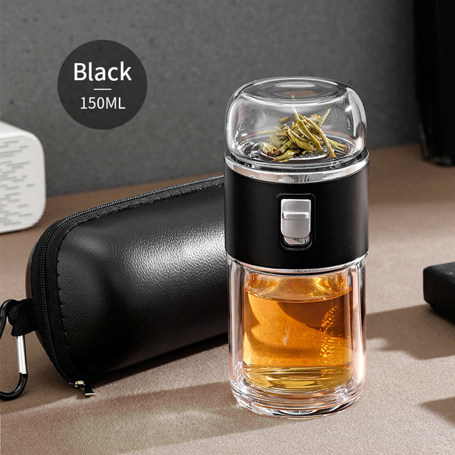 Avtoit | Double Glass Tea Infuser Thermos Bottle