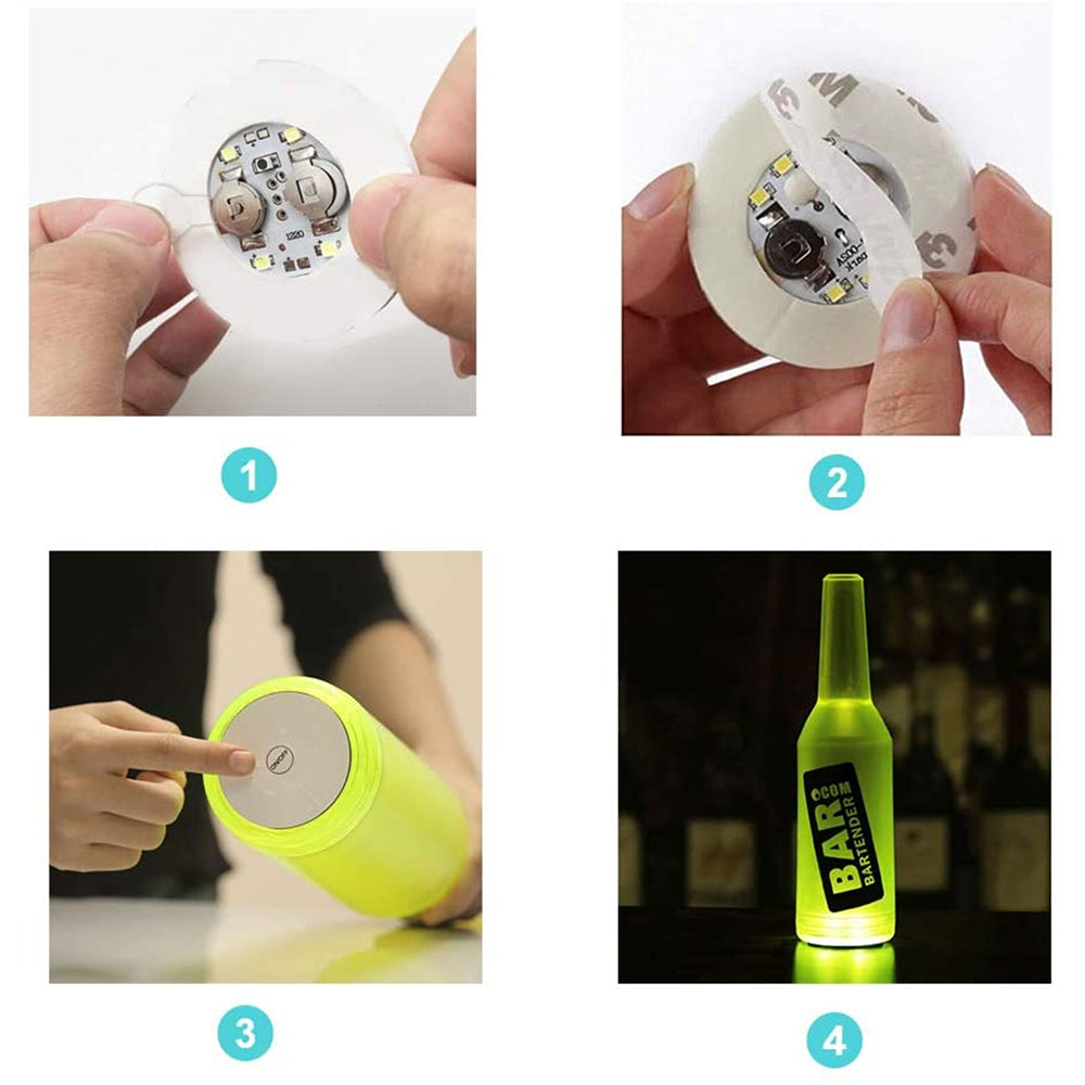 Avtoit | Bottle Light Up Sticky Party Coasters