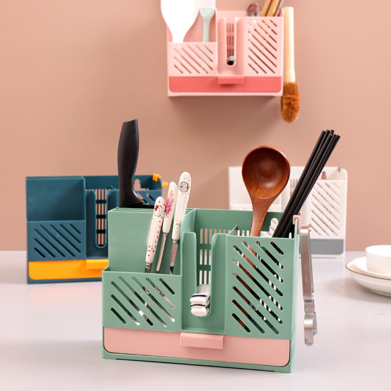Avtoit | Wall-Mounted Kitchen Cutlery Drainer Storage