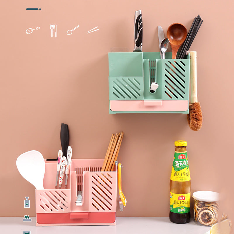 Avtoit | Wall-Mounted Kitchen Cutlery Drainer Storage