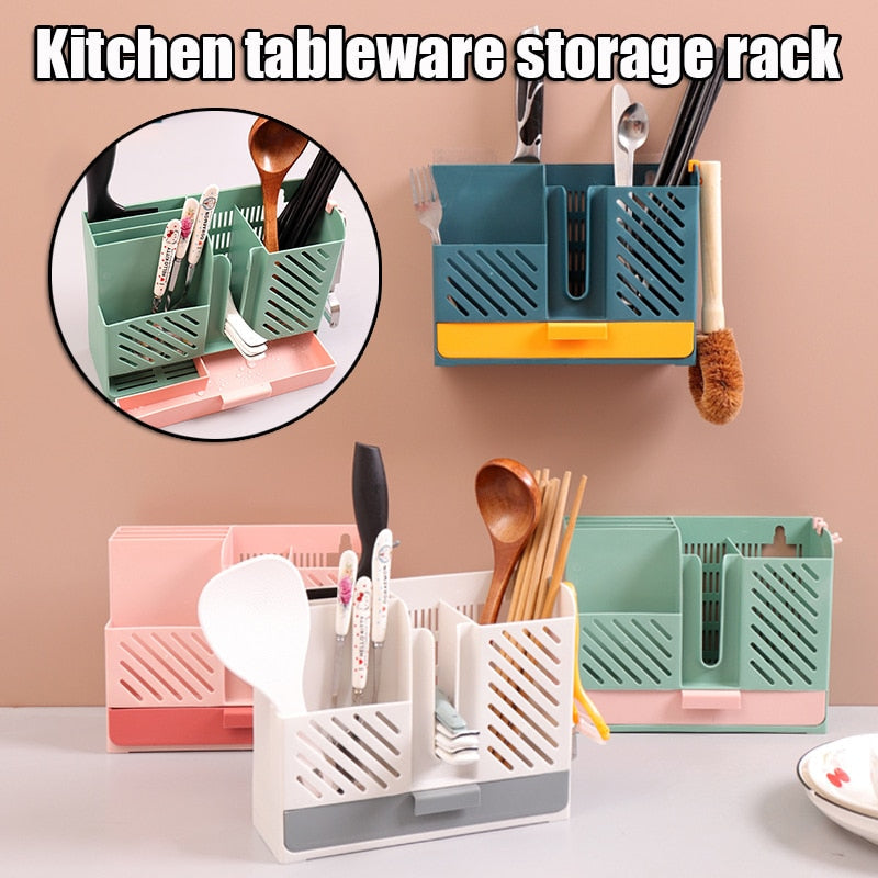 Avtoit | Wall-Mounted Kitchen Cutlery Drainer Storage