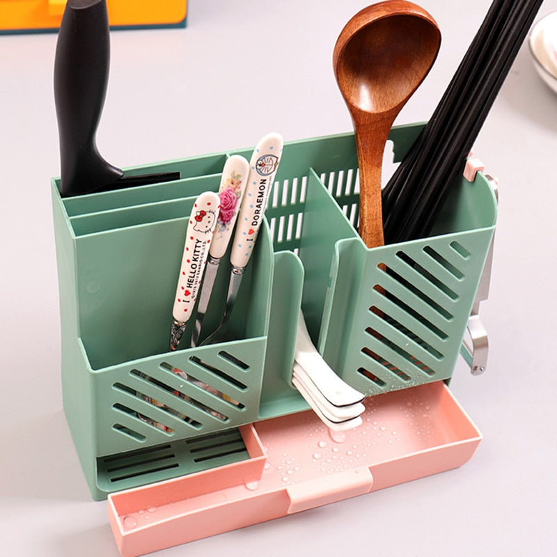 Avtoit | Wall-Mounted Kitchen Cutlery Drainer Storage