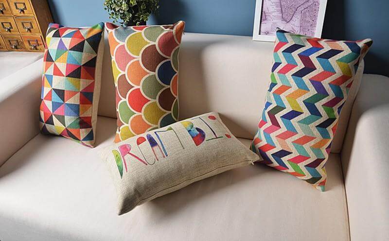 Avtoit | Geometric Lumbar Colorful Pillow Cushion Cover