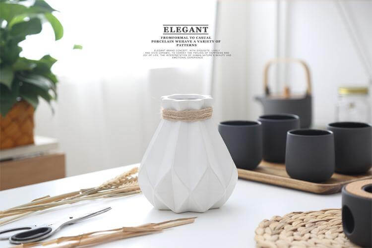 Avtoit | Modern Europe Brief Matt Diamond Porcelain Ceramic Vase