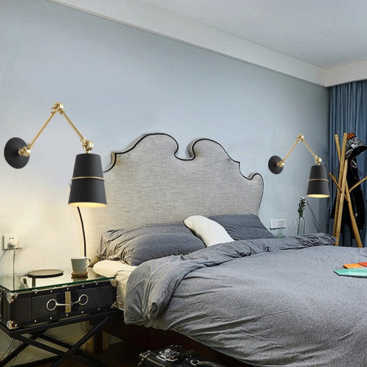 Avtoit | Nordic Iron Swing Long Arm Modern Wall Lamp