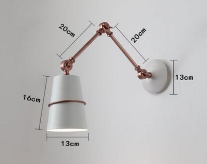 Avtoit | Nordic Iron Swing Long Arm Modern Wall Lamp
