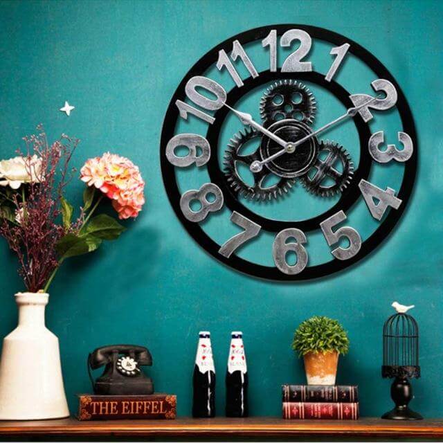Avtoit | Handmade Oversized 3D Retro Decorative Wall Clock
