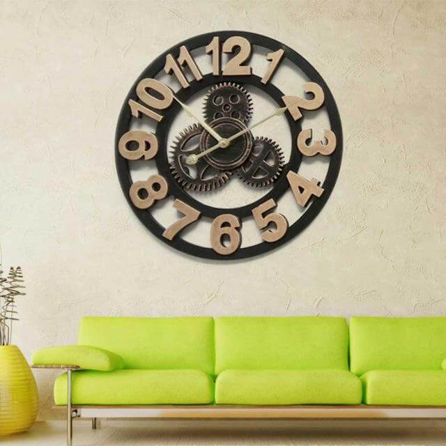 Avtoit | Handmade Oversized 3D Retro Decorative Wall Clock