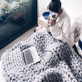 Avtoit | Thick Line Sofa Knitted Blanket