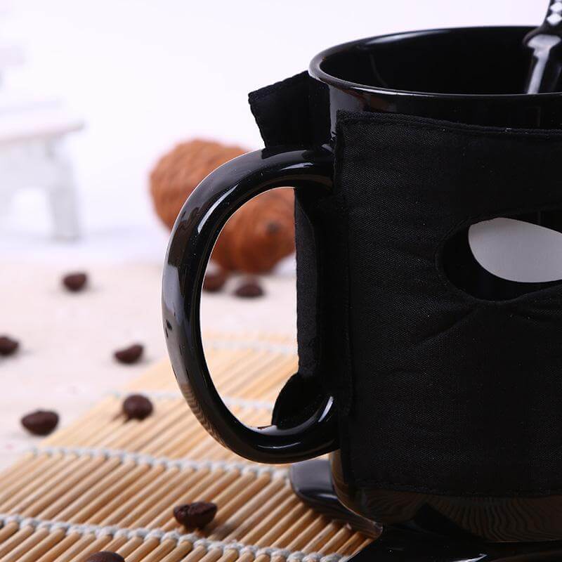 Avtoit | Creative Ninja Ceramic Mug with Mask Sword and Spoon