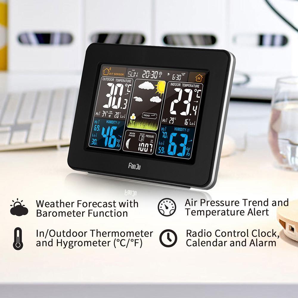 Avtoit | Personal Home Weather Station | Wireless Indoor/Outdoor Temperature & Humidity Monitor for Accurate Weather Forecasting