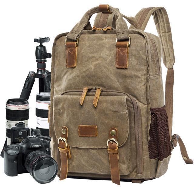 Avtoit | Waterproof Waxed Canvas Camera Backpack
