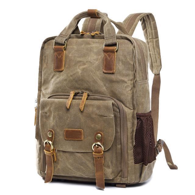 Avtoit | Waterproof Waxed Canvas Camera Backpack