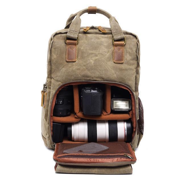 Avtoit | Waterproof Waxed Canvas Camera Backpack
