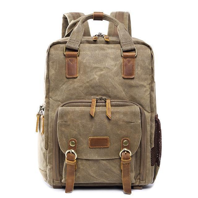 Avtoit | Waterproof Waxed Canvas Camera Backpack