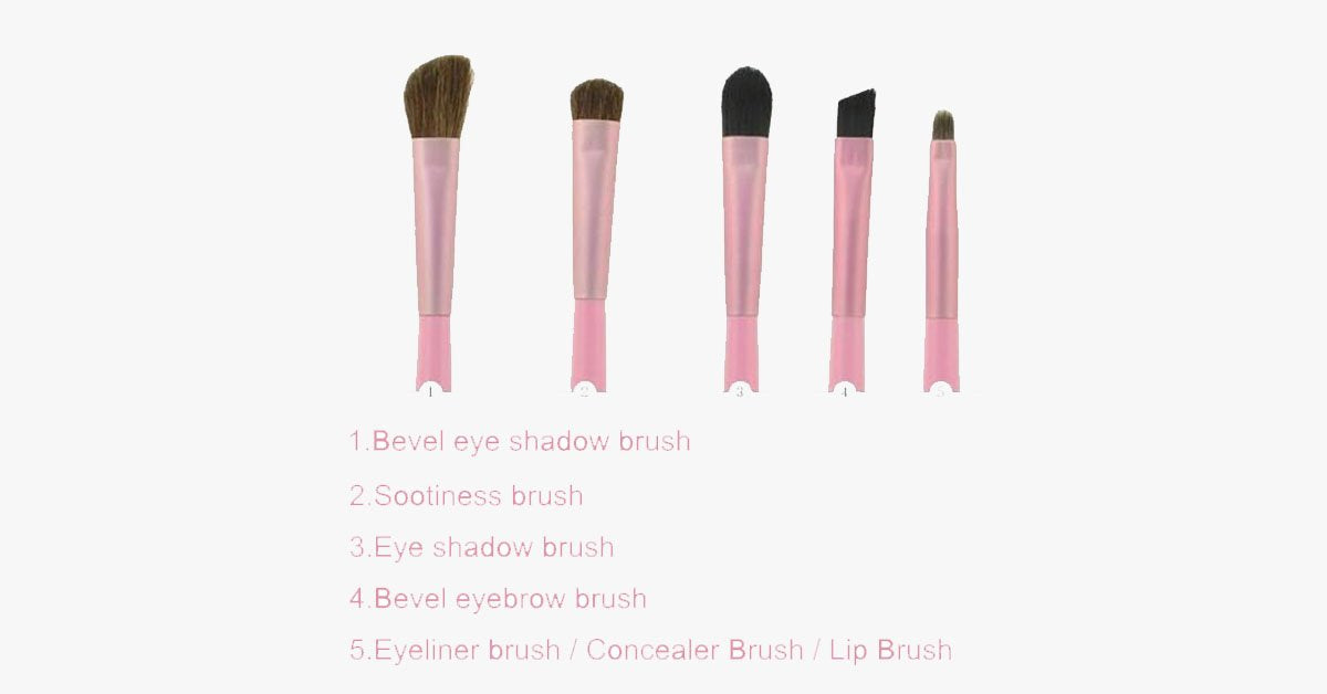 Avtoit | 5-piece professional eyeshadow brush set, perfect for blending eyeshadow - soft bristles provide you with professional results!