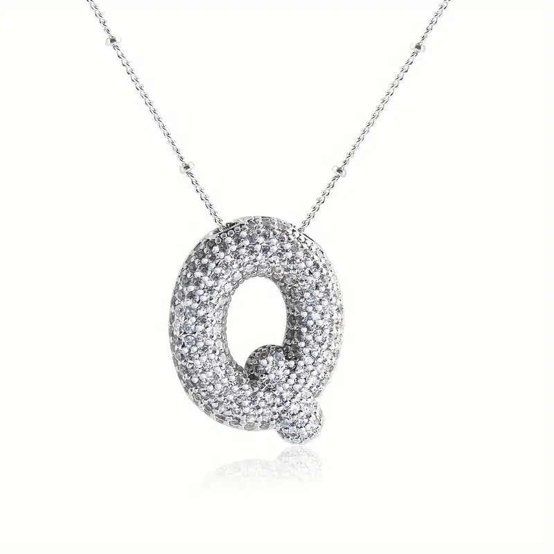 Avtoit | Alphabet-Diamond-Pendant-Necklace