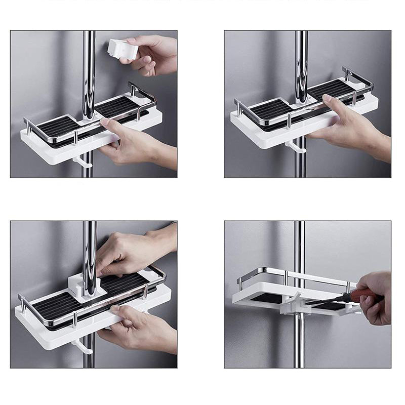 Avtoit | BathBuddy | No-Drill Shower Shelf – Space-Saving Bathroom Storage