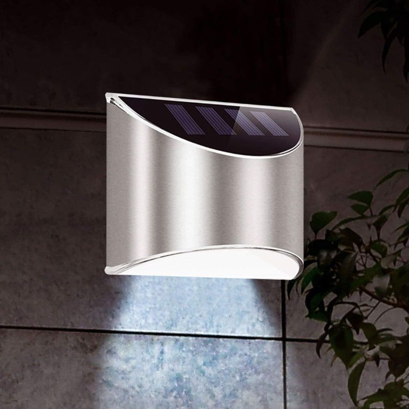 Avtoit | Stainless Steel Solar LED Outdoor Wall Light – Weatherproof Automatic Garden Lighting