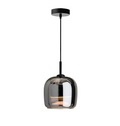 Avtoit | Nordic Black Glass Pendant Light Fixture - Modern Hanging Lamp for Kitchen Island & Dining Room