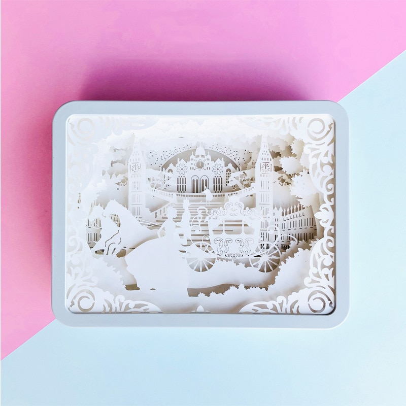 Avtoit | Creative 3D Paper Box LED Night Lamp