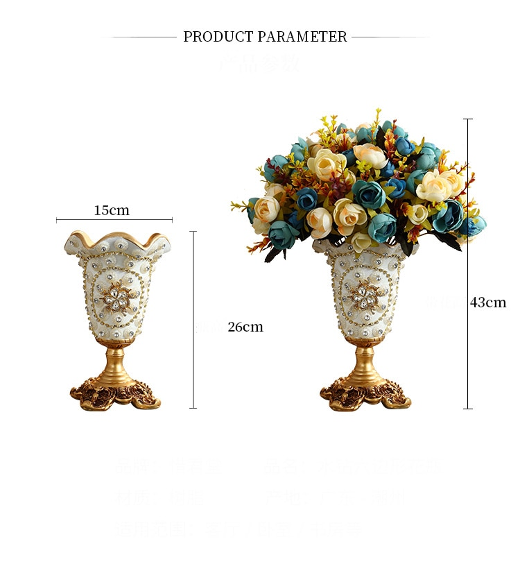 Avtoit | European Luxury Diamond Resin Vase