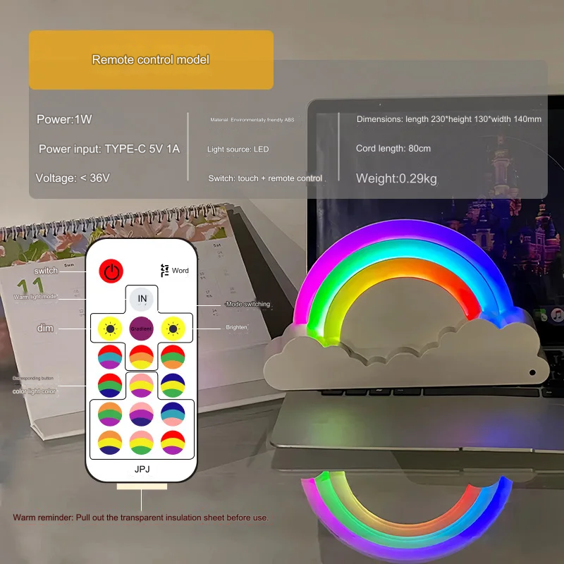 Avtoit | Dreamy Rainbow 3D LED Night Lamp