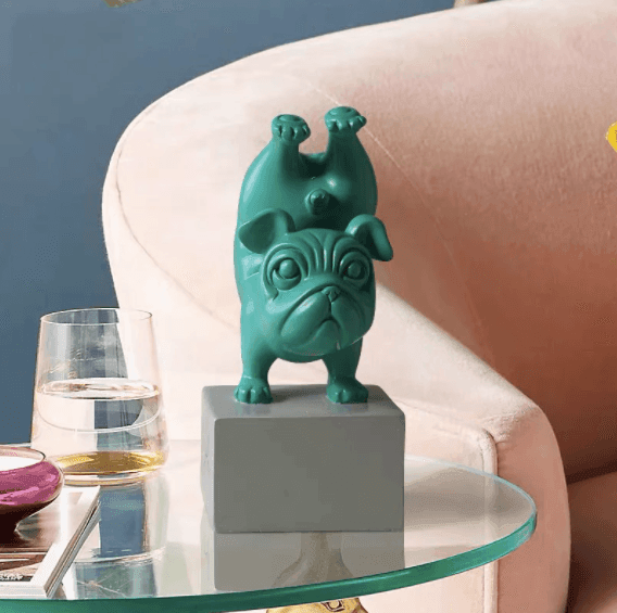 Avtoit | Resin Abstract Yoga Bulldog Figurine