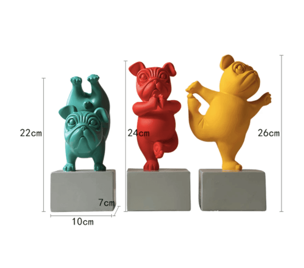 Avtoit | Resin Abstract Yoga Bulldog Figurine