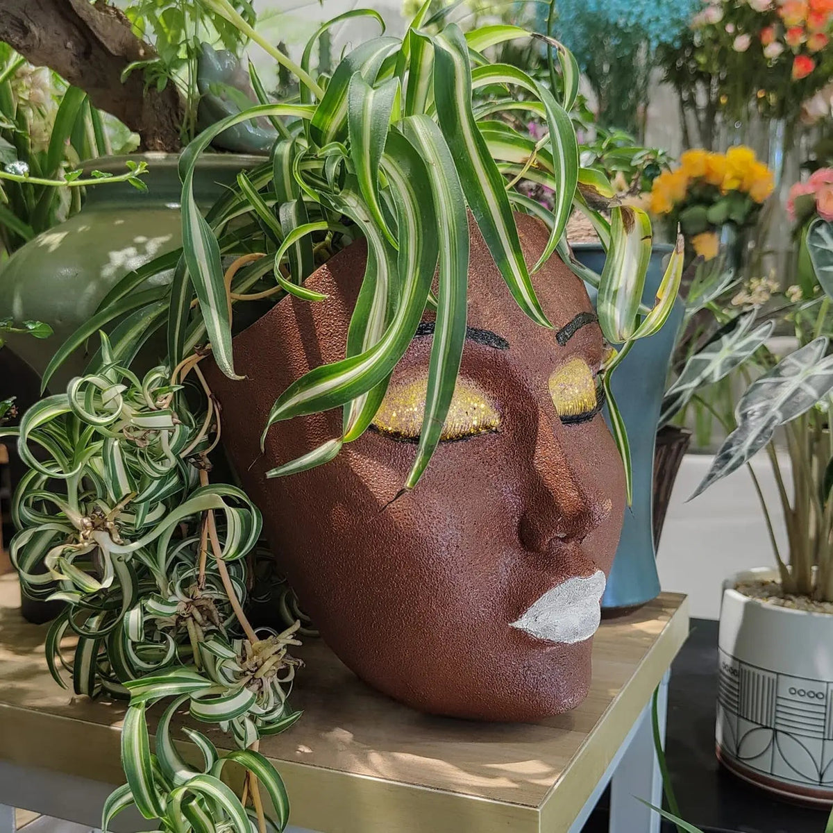 Avtoit | Resin Human Face Hanging Planter - FaceVibe