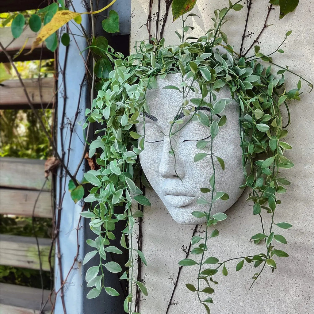 Avtoit | Resin Human Face Hanging Planter - FaceVibe