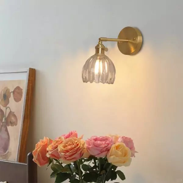 Avtoit | Glass Tulip Flower Wall Lamp | Elegant Flower Lighting for a Stylish Interior - MurCharm