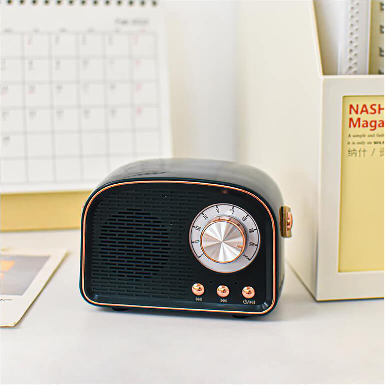 Avtoit | Retro Round Radio Bluetooth Speaker