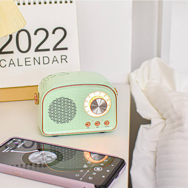 Avtoit | Retro Round Radio Bluetooth Speaker