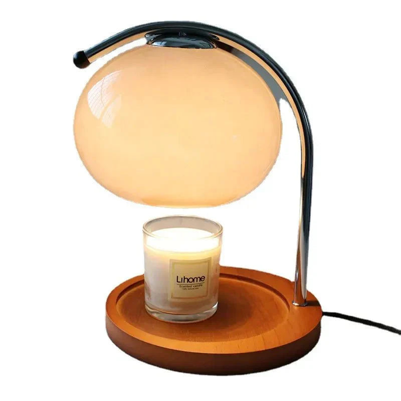 Avtoit | Glass table lamp in retro style with stand