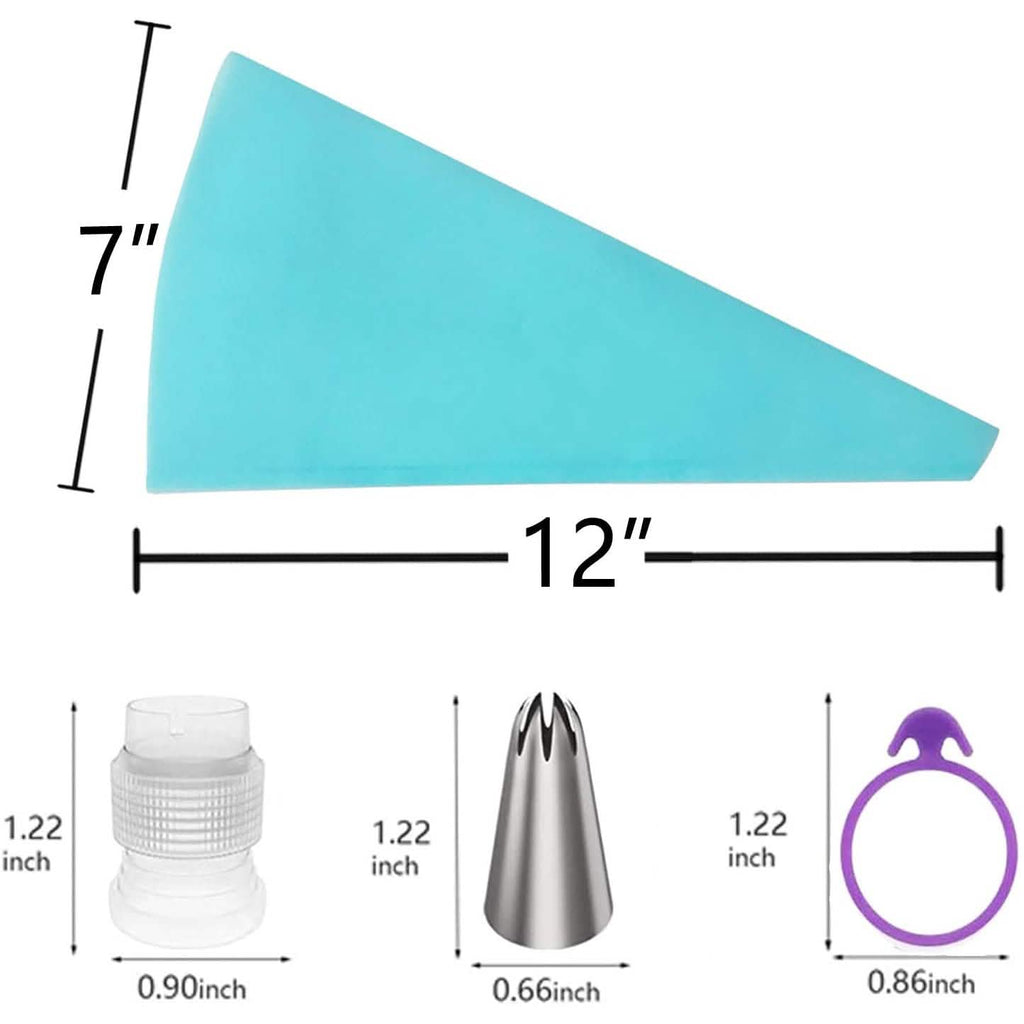 Avtoit | Reusable Cake Piping Bags and Nozzles Set