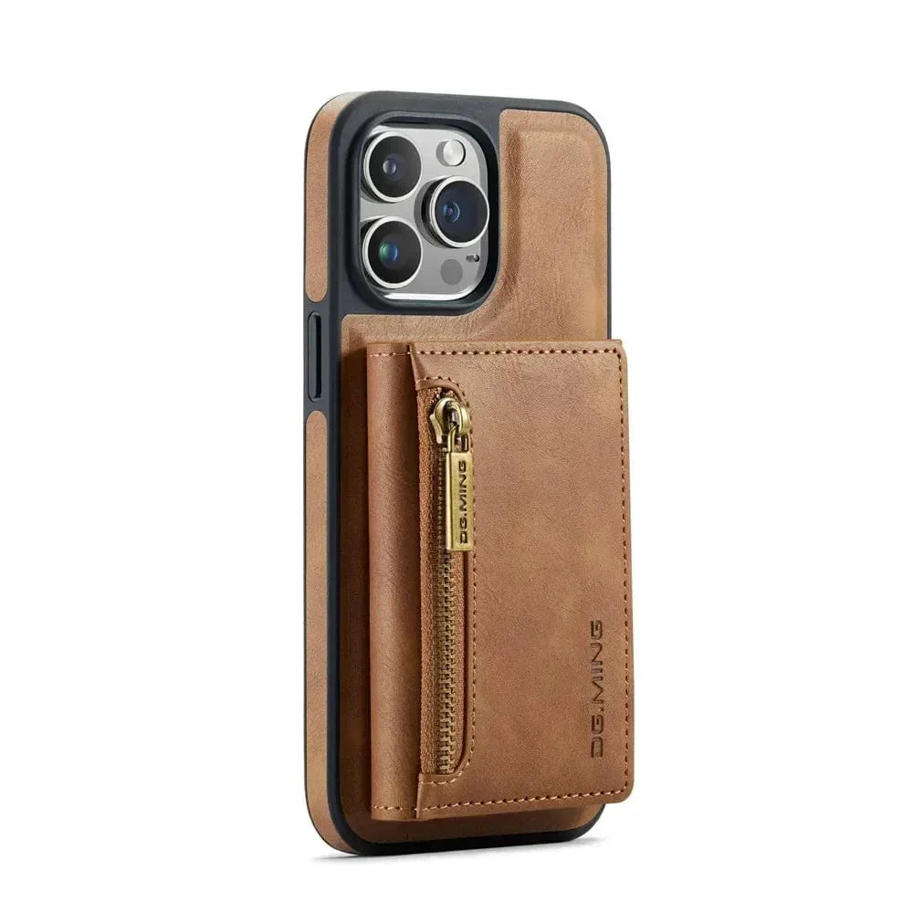 Avtoit | RFID iPhone Wallet Case | Removable Magnetic Leather Car Mount Shockproof Case