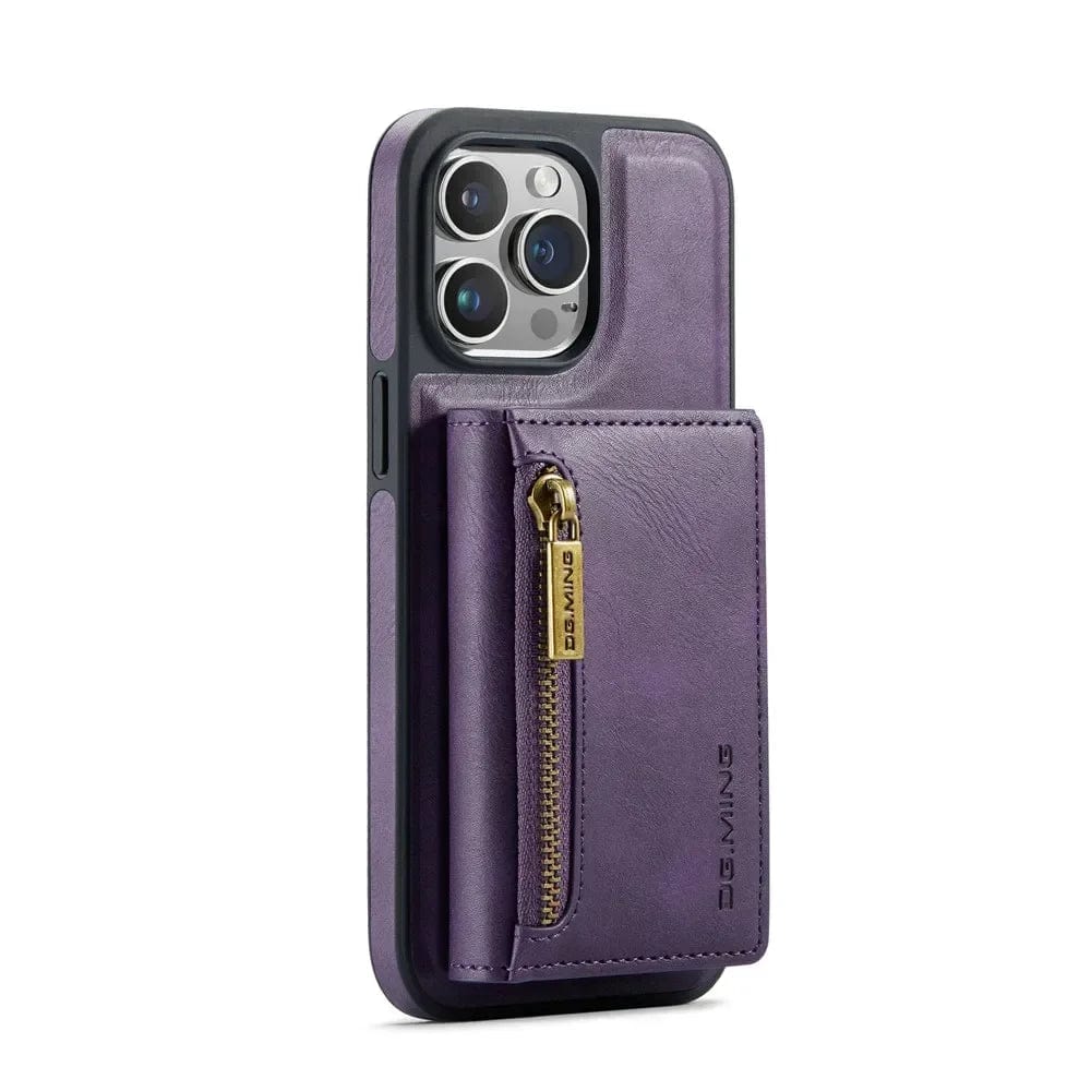Avtoit | RFID iPhone Wallet Case | Removable Magnetic Leather Car Mount Shockproof Case