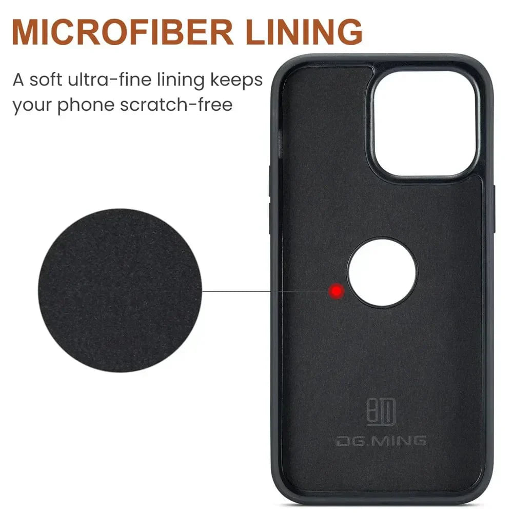 Avtoit | RFID iPhone Wallet Case | Removable Magnetic Leather Car Mount Shockproof Case