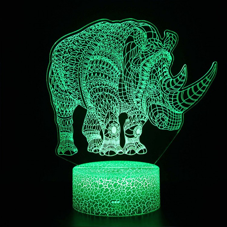Avtoit | 3D Lamp Rhinoceros Majestic